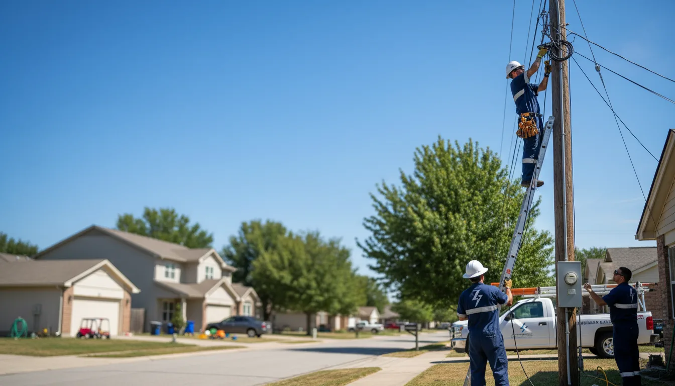 Residential electrician providing installation services in Mcalister, NM